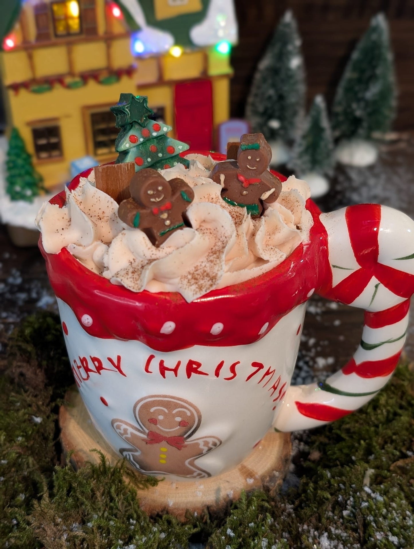 Bougie Mug Petit bonhomme en pain d'épice