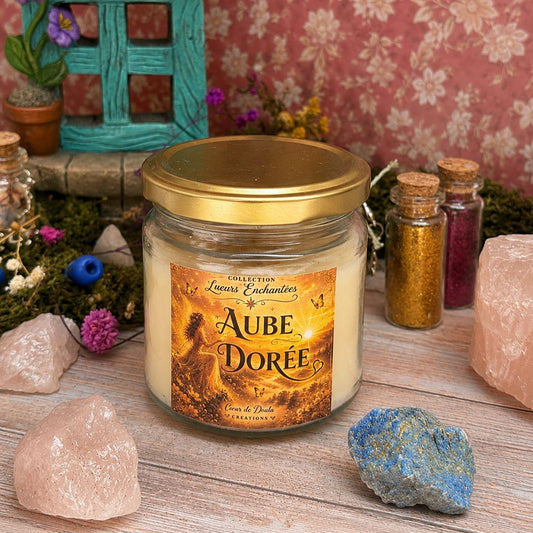 Bougie Aube dorée